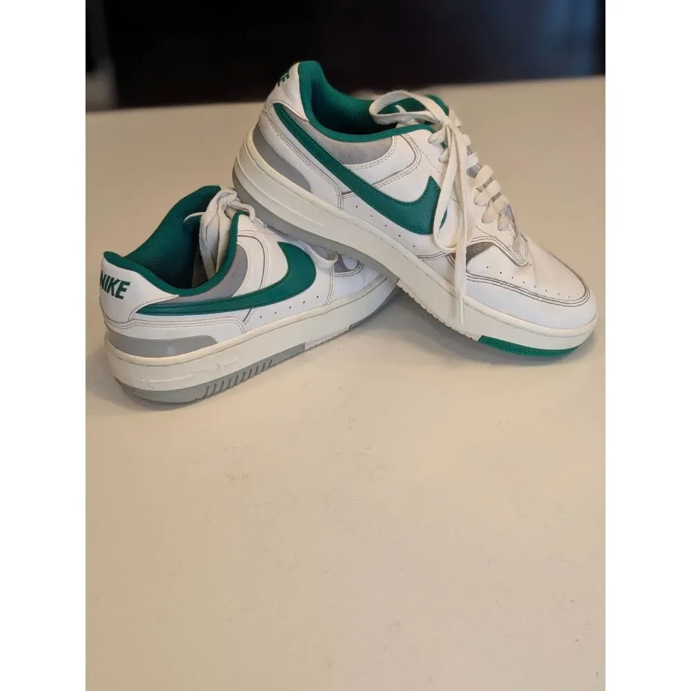 Nike Gamma Force Sail Fir Green Shoes | Women's 10 Retro Court Sneaker Old Money